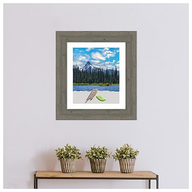 Fencepost Grey Wood Picture Frame, Photo Frame, Art Frame - Matted