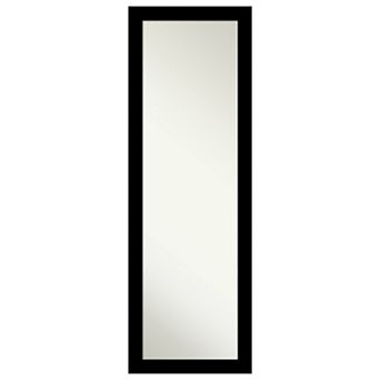Brushed Black Non-beveled On The Door Mirror Full Length Mirror