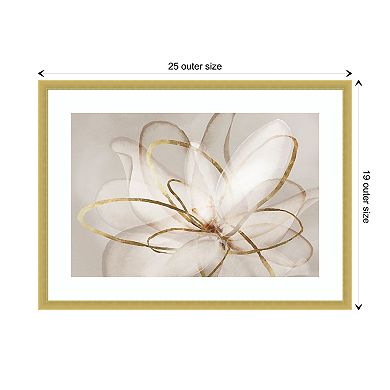 Transparent Beauty Iii (floral) By Eva Watts Wood Framed Wall Art Print