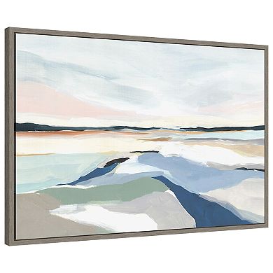 Seaside Day I By Isabelle Z Framed Canvas Wall Art Print
