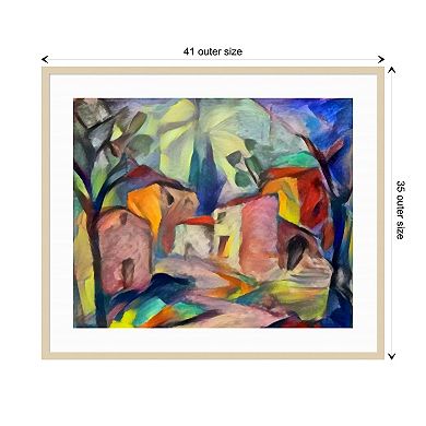 Untitled By Alex Caminker Wood Framed Wall Art Print