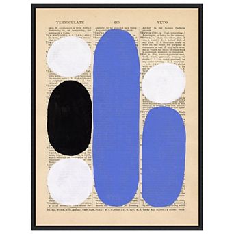 Modern Quotation Ii By Renee W. Stramel Framed Canvas Wall Art Print