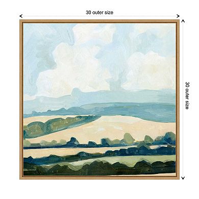 Fieldscape Ii By Emma Caroline Framed Canvas Wall Art Print