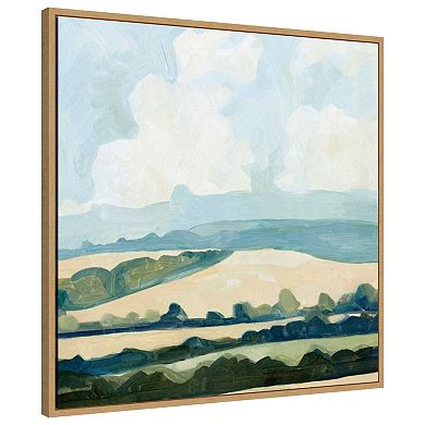 Fieldscape Ii By Emma Caroline Framed Canvas Wall Art Print