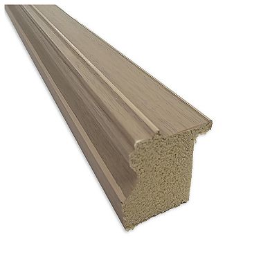 Florence Light Brown Beveled Framed Bathroom Wall Mirror