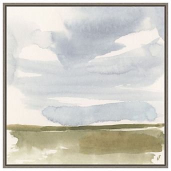 Open Field Sketch I By Victoria Barnes Framed Canvas Wall Art Print