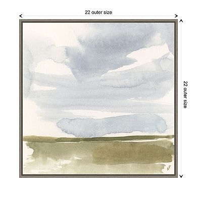 Open Field Sketch I By Victoria Barnes Framed Canvas Wall Art Print