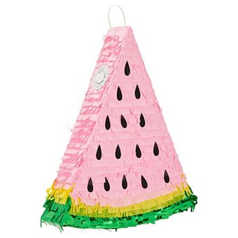 Watermelon Pinata For Kids Birthday, One In A Melon Party Decorations, 13.7x16.3