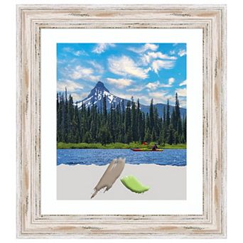 Alexandria White Wash Wood Picture Frame, Photo Frame, Art Frame