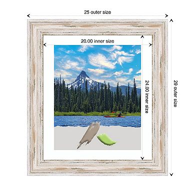 Alexandria White Wash Wood Picture Frame, Photo Frame, Art Frame