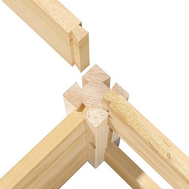 High Cedar Wood Raised Garden Bed