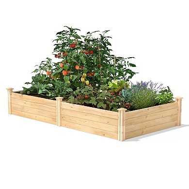 Cedar Wood Raised Garden Bed