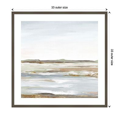 Vastness I (landscape) By Eva Watts Wood Framed Wall Art Print