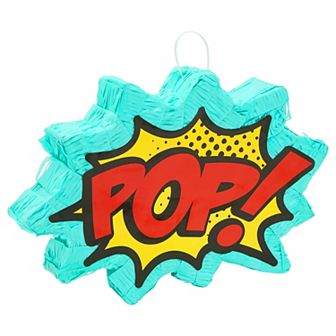 Comic Book Pop Pinata For Superhero-themed Birthday Party (17x3x11.7 In)