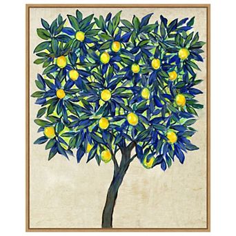 Lemon Tree Composition Ii By Tim O'toole Framed Canvas Wall Art Print