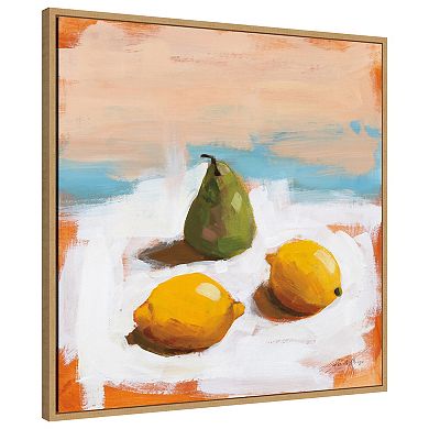 Fruit And Cheer Ii By Pamela Munger Framed Canvas Wall Art Print