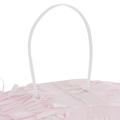 Number 9 Pinata For Kids Girl 9th Birthday Party, Gold Pink 11.35 X 16.5 X 3 In