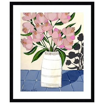 Spring Florals 5 By Marisa Anon Wood Framed Wall Art Print