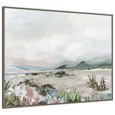 Wild Cactus Garden By Allison Pearce Framed Canvas Wall Art Print