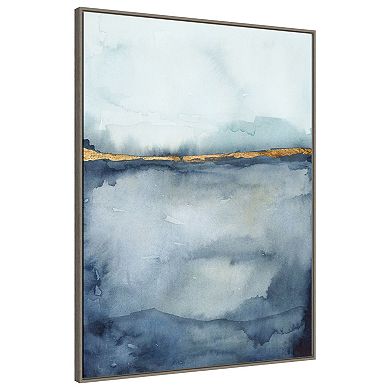 Coastal Horizon Ii By Victoria Borges Framed Canvas Wall Art Print