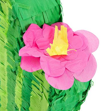 Small Cactus Pinata For Cinco De Mayo, Mexican Fiesta Party Decorations, 17x11.5