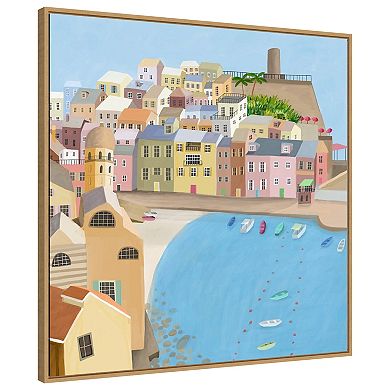 Italian Coast By Carla Daly Framed Canvas Wall Art Print