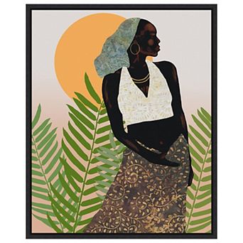 Her Grace By Alonzo Saunders Framed Canvas Wall Art Print