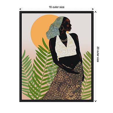 Her Grace By Alonzo Saunders Framed Canvas Wall Art Print