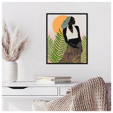 Her Grace By Alonzo Saunders Framed Canvas Wall Art Print