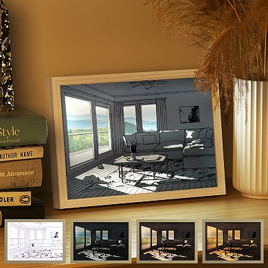 Creative Led Painting Novelty Light Decorative Wall Light