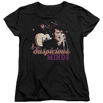 Elvis Presley Suspicious Minds Short Sleeve Womens Tee