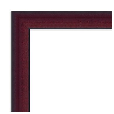 Canterbury Cherry Petite Bevel Wood Bathroom Wall Mirror - Glass Size 18 X 24