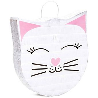 Cat Pinata For Baby Shower Decorations, Kids Kitten Party Decorations, 14x12.8"