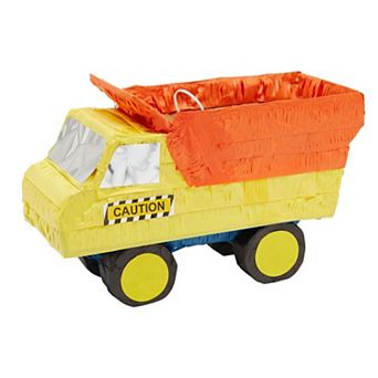 Construction Dump Truck Pinata for Kids Birthday Party, 15.7 x 9.2 x 6.3 In