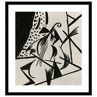 Musician By Alexander Bogomazov Wood Framed Wall Art Print