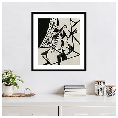 Musician By Alexander Bogomazov Wood Framed Wall Art Print