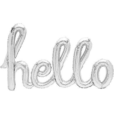 16th Birthday Party Foil Balloons, Hello 16 (4 Pieces)