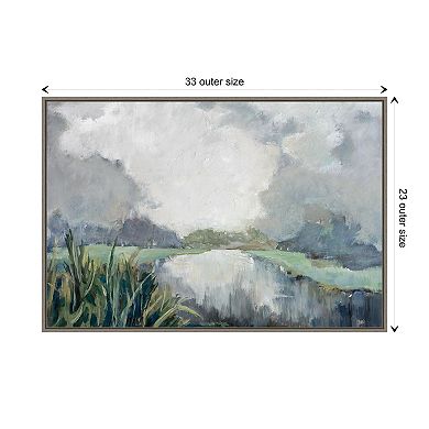 River Passage By Mary Parker Buckley Framed Canvas Wall Art Print