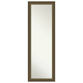 Blaine Light Bronze Narrow Non-beveled On The Door Mirror Full Length Mirror