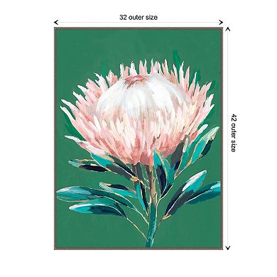 Single King Protea By Isabelle Z Framed Canvas Wall Art Print