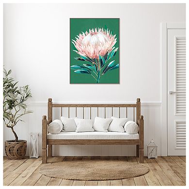 Single King Protea By Isabelle Z Framed Canvas Wall Art Print