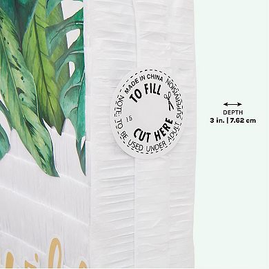 Number 1 Pull String Jungle Pinata for Wild One 1st Birthday, Safari Party Decor