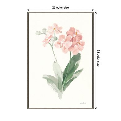 Spring Orchid Ii By Danhui Nai Framed Canvas Wall Art Print