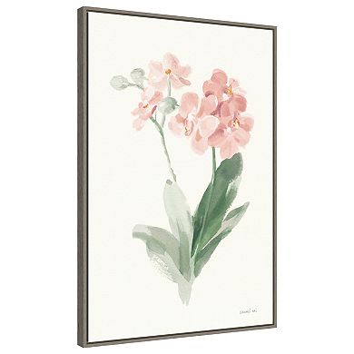Spring Orchid Ii By Danhui Nai Framed Canvas Wall Art Print