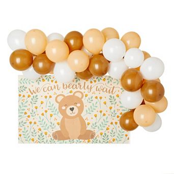 Party Photo Booth Balloon Backdrop Garland For Boy Teddy Bear Baby Shower Decor