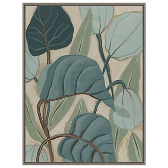 Slate Palms Ii By June Erica Vess Framed Canvas Wall Art Print