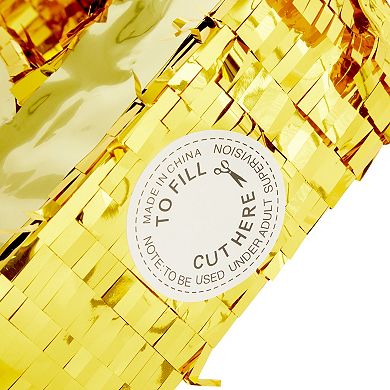 Gold Foil Pinata For 50th Birthday Party (16 X 3 X 13.2 In)