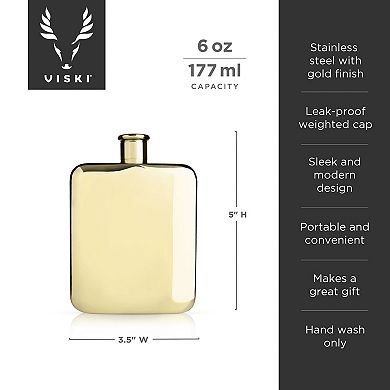 Gold Flask By Viski