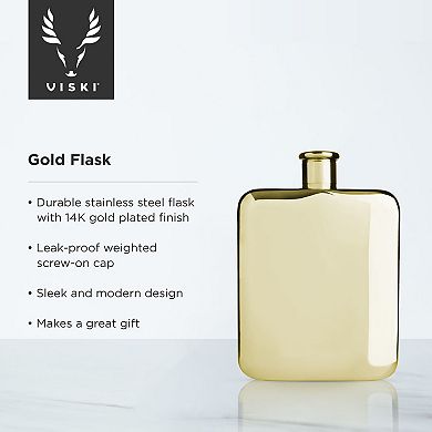 Gold Flask By Viski