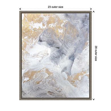Gold Fusion Ii By Julia Contacessi Framed Canvas Wall Art Print